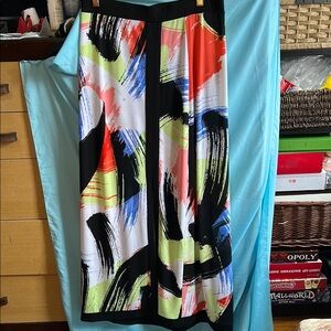 Eco Colorful Abstract Women's Skirt size medium